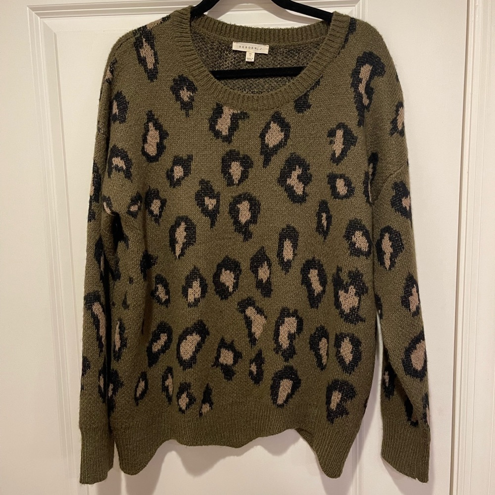 Reborn Animal Print Sweater